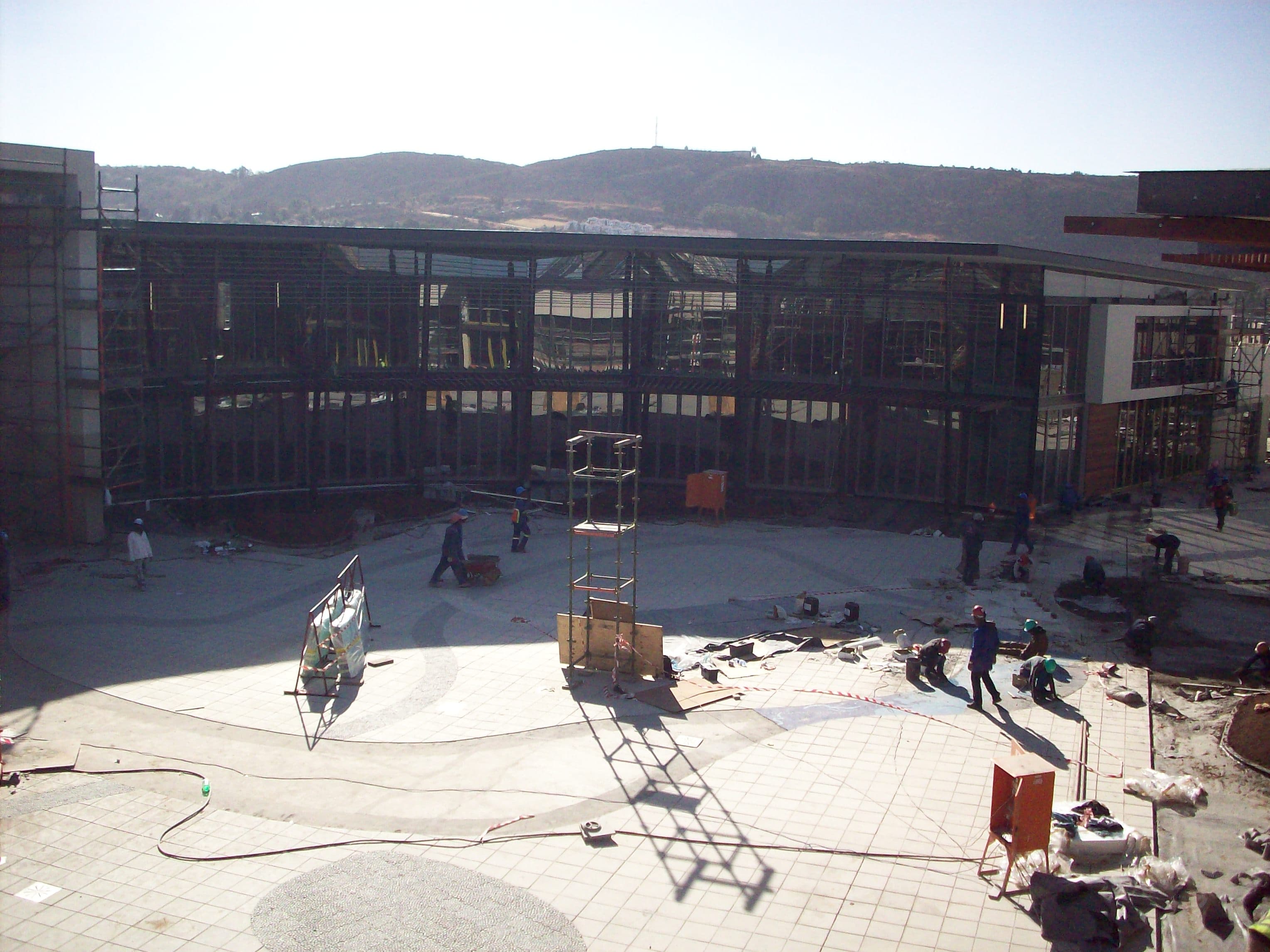 Commercial steel frame construction